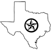Texas Superior Inspections logo. The state of Texas with a star in the middle.